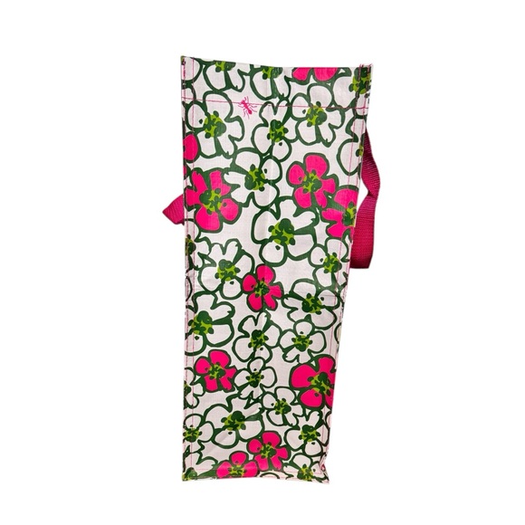 Lilly Pulitzer Pink and Green Strawberry Large Reusable Shopping Bag - Picture 8 of 11
